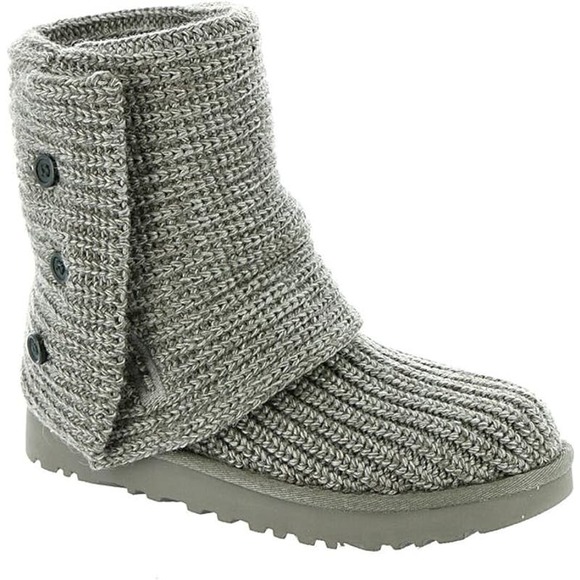 UGG Classic Cardy Boots Womens 9 Gray 1,3,7,3:S-1352 - Picture 2 of 9